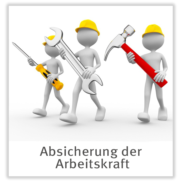 Absicherung der Arbeitskraft
